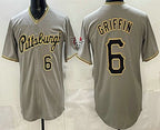 Pittsburgh Pirates #6 Konnor Griffin Grey AmberGomez Limited Jersey