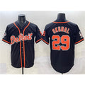 Detroit Tigers #29 Tarik Skubal Black AmberGomez With Patch Cool Base Stitched Jersey
