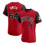 Chicago White Sox #64 Shane Smith Player Red AmberGomez City Connect Limited Elite Home Stitched Jerseys