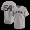 New York Yankees #54 Max Fried Gray AmberGomez Road Limited Player Jersey 2
