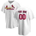 Custom St. Louis Cardinals White AmberGomez Home Replica Jersey
