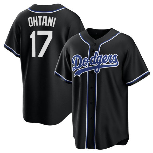 Los Angeles Dodgers #17 Shohei Ohtani Black AmberGomez Lights Out Limited Stitched Jersey