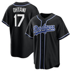 Los Angeles Dodgers #17 Shohei Ohtani Black AmberGomez Lights Out Limited Stitched Jersey