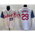 Detroit Tigers #29 Tarik Skubal White AmberGomez 2025 Memorial Day Vapor Premier Limited Stitched Jersey