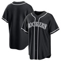 Colorado Rockies Blank Black AmberGomez Out Stitched Jersey