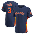 Houston Astros #3 Jeremy Pena Player Navy AmberGomez Home Limited Elite Stitched Jerseys