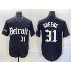 Detroit Tigers #31 Riley Greene Black AmberGomez 'Motor Gothic Edition' Vapor Premier Limited Stitched Jersey