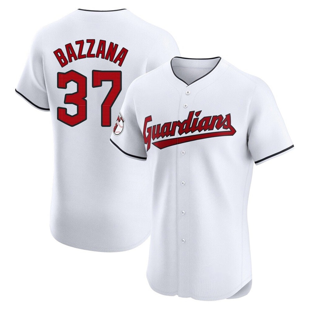 Cleveland Guardians #37 Travis Bazzana Player White AmberGomez Limited Elite Home Stitched Jerseys