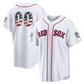 Custom Boston Red Sox 2026 All-Star Edition Stars & Stripes White AmberGomez Stadium Pick-A-Player Jersey