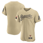 Arizona Diamondbacks Tan AmberGomez City Connect Limited Elite Home Game Blank Player Stitched Jerseys