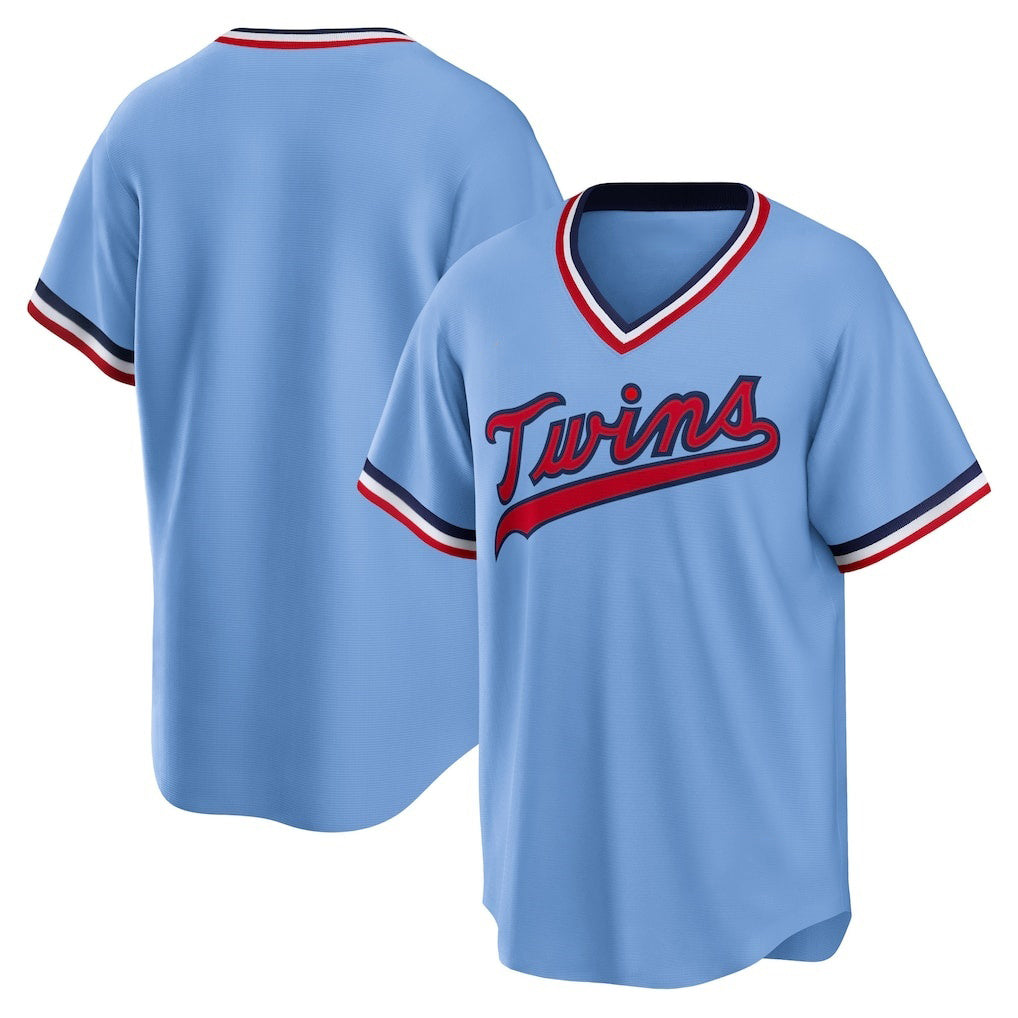 Minnesota Twins Light Blue AmberGomez Road Cooperstown Collection Team Jersey