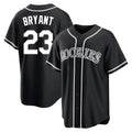 Colorado Rockies #23 Kris Bryant Player Black AmberGomez Fashion Out Home Game Stitched Jerseys