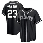 Colorado Rockies #23 Kris Bryant Player Black AmberGomez Fashion Out Home Game Stitched Jerseys