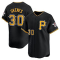 Pittsburgh Pirates #30 Paul Skenes Black AmberGomez Alt Limited Jersey