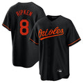 Baltimore Orioles #8 Cal Ripken Player Black AmberGomez Home Game Stitched Jerseys