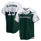 Colorado Rockies #19 Charlie Blackmon Player Green AmberGomez City Connect Home Game Stitched Jerseys