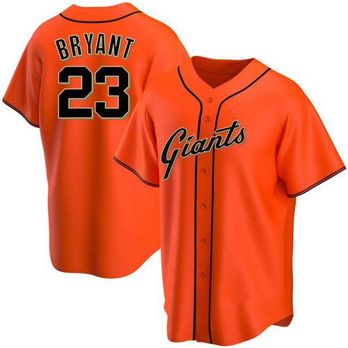 San Francisco Giants #23 Kris Bryant Orange AmberGomez Cool Base Jersey