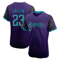 Arizona Diamondbacks #23 Zac Gallen Player Purple AmberGomez City Connect Limited Elite Home Game Stitched Jerseys