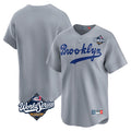 Los Angeles Dodgers Blank Player Gray AmberGomez Game Limited Home World Series Stitched Jerseys