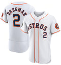 Houston Astros #2 Alex Bregman White AmberGomez 2022 World Series Flex Base Stitched Jersey