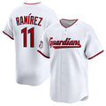 Cleveland Guardians #11 Jose Ramirez White AmberGomez Home Limited Stitched Jersey