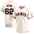 San Francisco Giants #62 Logan Webb Cream AmberGomez Cool Base Stitched Jersey