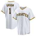 Pittsburgh Pirates #1 Groom Home White AmberGomez Replica Jersey