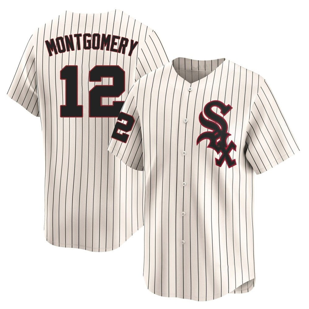 Chicago White Sox #12 Colson Montgomery Player Cream AmberGomez Cooperstown Collection Limited Home Stitched Jerseys