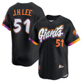 San Francisco Giants #51 Jung Hoo Lee Black AmberGomez Anthracite 2025 City Connect Limited Stitched Jersey