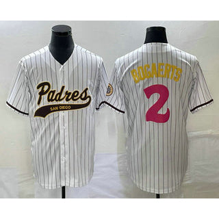 San Diego Padres #2 Xander Bogaerts White AmberGomez NEW 2023 City Connect Cool Base Stitched Jersey