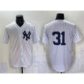 New York Yankees #31 Ichiro Suzuki White AmberGomez Cool Base Limited Stitched Jersey