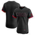 Cincinnati Reds Black AmberGomez City Connect Elite Jersey