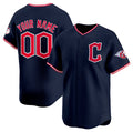 Custom Cleveland Guardians Active Player Navy AmberGomez 2025 Alternate Limited Stitched Jersey