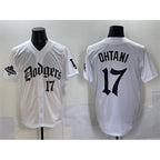 Los Angeles Dodgers #17 Shohei Ohtani White AmberGomez 2025 LA Gothic Style With 2024 World Series Champions Patch Vapor Premier Limited Stitched Jersey