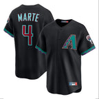 Arizona Diamondbacks #4 Ketel Marte Player Black AmberGomez Fashion Out Home Game Stitched Jerseys