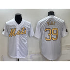 New York Mets #39 Edwin Diaz White AmberGomez 2022 All Star Stitched Cool Base Jersey
