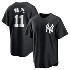 New York Yankees #11 Anthony Volpe Black AmberGomez Fashion Replica Player Jersey