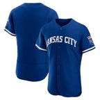 Kansas City Royals Blank Blue AmberGomez Flex Base Stitched Jersey