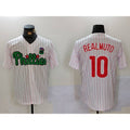 Philadelphia Phillies #10 J.T. Realmuto White Green AmberGomez Cool Base Stitched Jersey 2