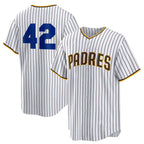 San Diego Padres #42 Jackie Robinson White AmberGomez Home 2025 Day Replica Jersey