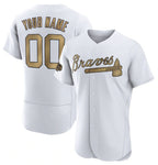 Custom Atlanta Braves Active Player White AmberGomez 2022 All-Star Flex Base Stitched Jersey