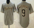 Pittsburgh Pirates #9 Bill Mazeroski Grey AmberGomez Limited Jersey
