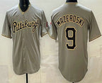 Pittsburgh Pirates #9 Bill Mazeroski Grey AmberGomez Limited Jersey