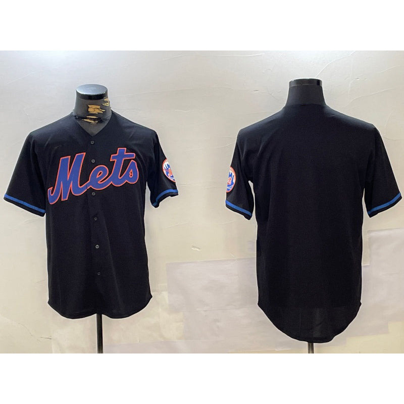 New York Mets Team Big Logo Graphite AmberGomez 2024 City Connect Limited Stitched Jersey