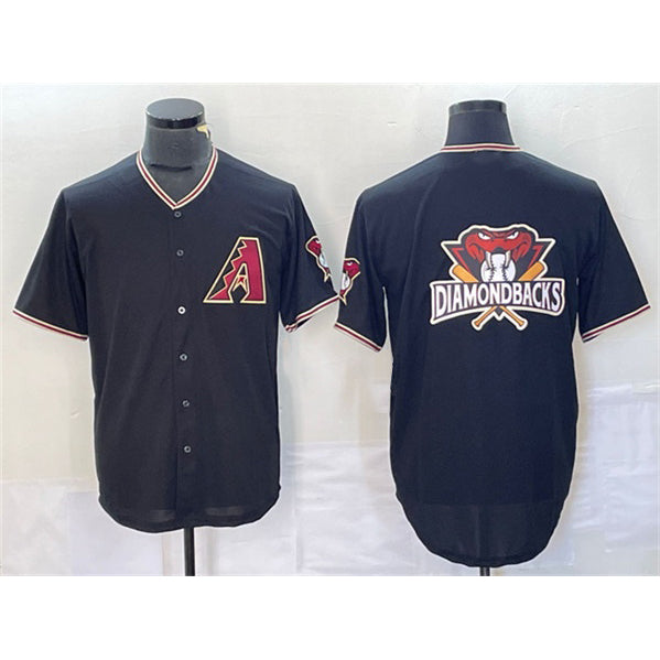 Arizona Diamondbacks Black AmberGomez Team Big Logo Cool Base Stitched Jersey
