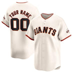 Custom San Francisco Giants Active Player Cream AmberGomez Home Limited Stitched Jersey