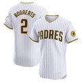 San Diego Padres #2 Xander Bogaerts White AmberGomez Home Elite Jersey