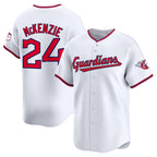 Cleveland Guardians #24 Triston McKenzie White AmberGomez Home Limited Stitched Jersey