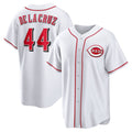 Cincinnati Reds #44 Elly De La Cruz White AmberGomez Home Replica Jersey