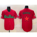Philadelphia Phillies Red AmberGomez Phanatic Limited Stitched Jersey